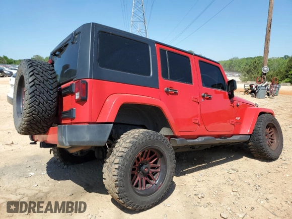 2018 Jeep Wrangler Unlimited Sahara z VIN 1C4BJWEGXJL913539, wystawiony jako Copart lot #54881915 z przebiegiem 108 119 mil mil oraz Szkoda całkowita • Salvage title. Historia ofert i sprzedaży dostępna na DreamBid. Obrazek 3.