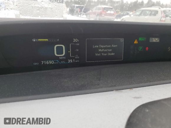 2019 Toyota Prius L Eco with VIN JTDKARFU5K3092583, listed as a Copart auction lot 46507135 with 71,690 mi miles and Salvage Title. Bid and sale history available at carsss.com. Image 9.