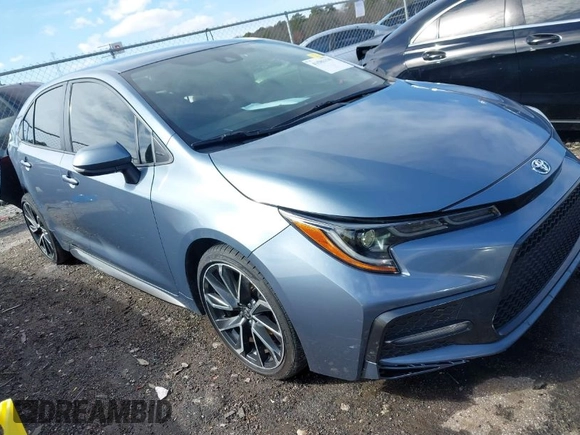 2022 Toyota Corolla SE with VIN JTDS4MCE6N3511584, listed as a IAAI auction lot 41581139 with 85,595 mi miles. Bid and sale history available at carsss.com. Image 1.