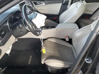 2019 Genesis G70 Advanced with VIN KMTG34LE9KU020958, listed as a Copart auction lot 78902674 with 104,144 mi miles and Salvage Title. Bid and sale history available at DreamBid. Image 7.