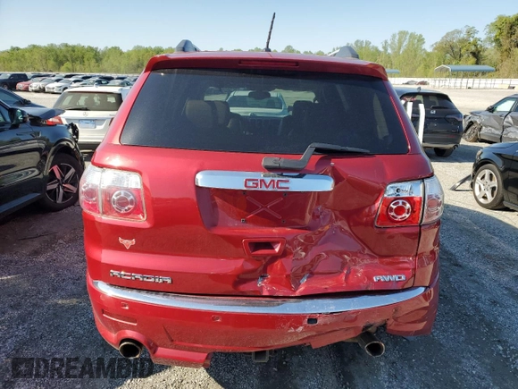2012 GMC Acadia Denali z VIN 1GKKVTEDXCJ230039, wystawiony jako Copart lot #51900335 z przebiegiem 149 645 mil mil oraz Szkoda całkowita • Salvage title. Historia ofert i sprzedaży dostępna na DreamBid. Obrazek 6.