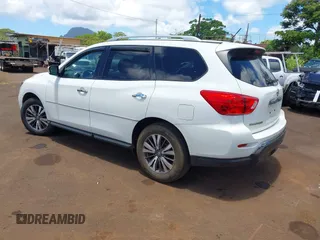 2017 Nissan Pathfinder S with VIN 5N1DR2MN3HC603281, listed as a IAAI auction lot 39728416 with 75,381 mi miles and . Bid and sale history available at DreamBid. Image 3.
