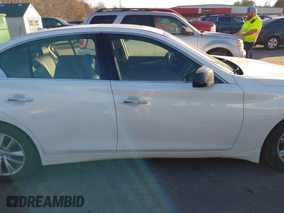 2014 Infiniti Q50 Hybrid Sport with VIN JN1AV7AP5EM690406, listed as a IAAI auction lot 41306387 with 143,309 mi miles and . Bid and sale history available at DreamBid. Image 14.