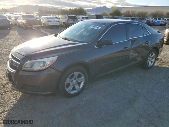 2013 Chevrolet Malibu LS with VIN 1G11B5SA7DF169638, listed as a Copart auction lot 48822195 with 144,313 mi miles and Salvage Title. Bid and sale history available at carsss.com. Image 1.
