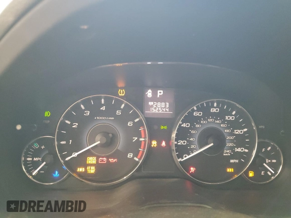 2012 Subaru Legacy Premium with VIN 4S3BMBB60C3040236, listed as a Copart auction lot 60852255 with 152,544 mi miles and Salvage title. Bid and sale history available at DreamBid. Image 9.