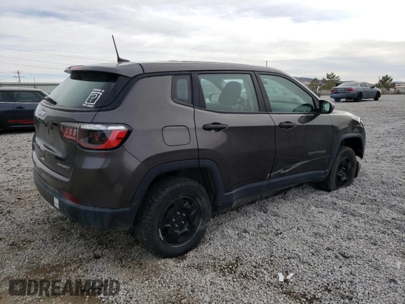 2021 Jeep Compass Sport with VIN 3C4NJDAB2MT516752, listed as a Copart auction lot 49708635 with 58,970 mi miles and Salvage Title. Bid and sale history available at DreamBid. Image 3.