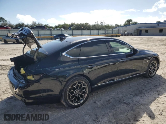 2021 Genesis G80 2.5T z VIN KMTGB4SC5MU046866, wystawiony jako Copart lot #76997434 z przebiegiem 68 111 mil mil oraz Szkoda całkowita • Salvage title. Historia ofert i sprzedaży dostępna na DreamBid. Obrazek 3.