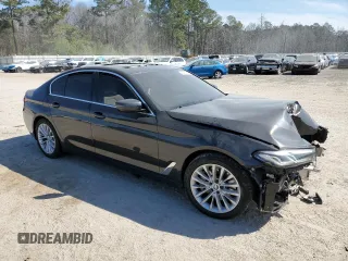 2021 BMW 5 Series 530i xDrive with VIN WBA13BJ02MCF10036, listed as a Copart auction lot 46455725 with Not Provided miles and Salvage Title. Bid and sale history available at carsss.com. Image 4.