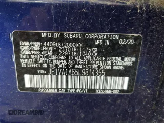2020 Subaru WRX z VIN JF1VA1A65L9814355, wystawiony jako Copart lot #53980725 z przebiegiem 71 634 mil mil oraz Szkoda całkowita • Salvage title. Historia ofert i sprzedaży dostępna na DreamBid. Obrazek 13.