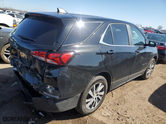 2024 Chevrolet Equinox LT with VIN 3GNAXUEGXRL374779, listed as a Copart auction lot 48312525 with 9,496 mi miles and Salvage Title. Bid and sale history available at carsss.com. Image 3.