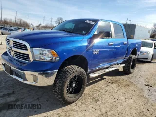 2017 Ram 1500 Big Horn with VIN 1C6RR7LG4HS850302, listed as a Copart auction lot 43762065 with 95,783 mi miles and Salvage Title. Bid and sale history available at carsss.com. Image 1.