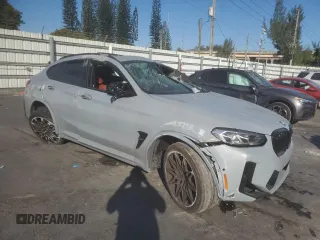 2023 BMW X4 M with VIN 5YM23EC00P9S11365, listed as a Copart auction lot 83022114 with 15,151 mi miles and Non Repairable. Bid and sale history available at carsss.com. Image 4.
