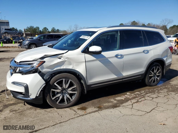 2019 Honda Pilot Touring 8-Passenger with VIN 5FNYF5H95KB022419, listed as a Copart auction lot 46665175 with 73,524 mi miles and Salvage Title. Bid and sale history available at carsss.com. Image 1.