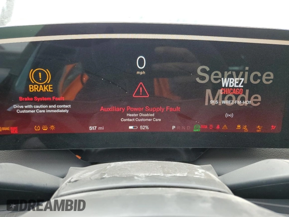 2024 Lucid Air Touring z VIN 50EA1TEA7RA003002, wystawiony jako Copart lot #44193115 z przebiegiem 517 mil mil oraz Szkody całkowita. Historia ofert i sprzedaży dostępna na DreamBid. Obrazek 9.