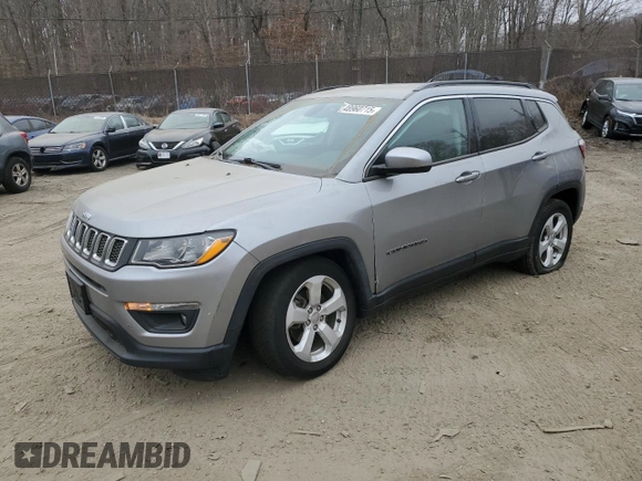 2019 Jeep Compass Latitude with VIN 3C4NJCBB0KT835170, listed as a Copart auction lot 48960715 with 78,874 mi miles and Salvage Title. Bid and sale history available at carsss.com. Image 1.