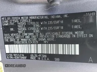 2020 Toyota Sienna XLE с VIN 5TDDZ3DC0LS243029, выставлен на аукционе Copart как лот 50818735 с пробегом 84 182 миль миль и Списание • Salvage title. История ставок и продаж доступна на DreamBid. Изображение 14.