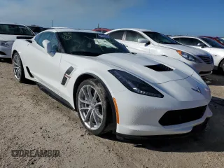 2017 Chevrolet Corvette Grand Sport 1LT with VIN 1G1YV2D78H5107232, listed as a Copart auction lot 74328344 with 0 mi miles and Non Repairable. Bid and sale history available at carsss.com. Image 4.