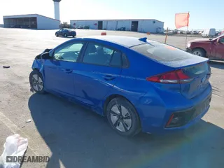 2018 Hyundai Ioniq Hybrid Blue with VIN KMHC65LC2JU072323, listed as a IAAI auction lot 41771754 with 150,817 mi miles. Bid and sale history available at carsss.com. Image 3.