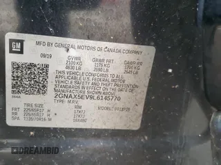 2020 Chevrolet Equinox LS z VIN 2GNAX5EV9L6145770, wystawiony jako Copart lot #86485614 z przebiegiem 129 950 mil mil oraz Szkoda całkowita • Salvage title. Historia ofert i sprzedaży dostępna na DreamBid. Obrazek 15.