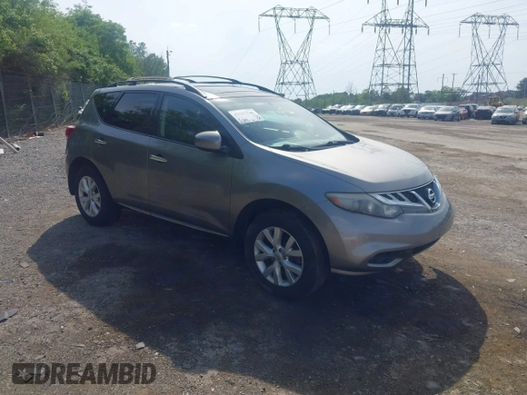 2012 Nissan Murano S with VIN JN8AZ1MWXCW209217, listed as a IAAI auction lot 42257746 with 125,637 mi miles and . Bid and sale history available at DreamBid. Image 1.