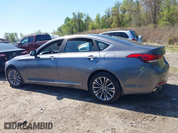 2015 Hyundai Genesis 3.8L with VIN KMHGN4JE5FU095721, listed as a IAAI auction lot 42055501 with 89,517 mi miles. Bid and sale history available at carsss.com. Image 14.