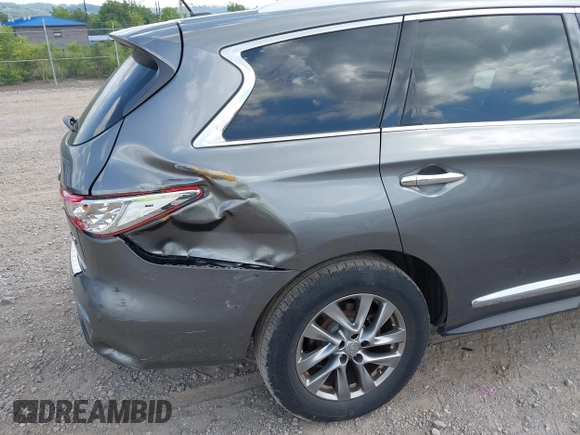 2015 Infiniti QX60 with VIN 5N1AL0MM2FC536816, listed as a IAAI auction lot 42545584 with 109,542 mi miles and . Bid and sale history available at DreamBid. Image 6.
