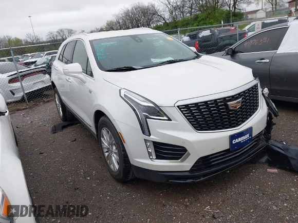 2021 Cadillac XT5 FWD Luxury with VIN 1GYKNAR47MZ121920, listed as a IAAI auction lot 41868087 with 38,315 mi miles. Bid and sale history available at carsss.com. Image 1.