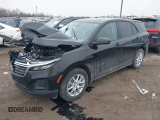 2022 Chevrolet Equinox LS with VIN 2GNAXHEV7N6146355, listed as a IAAI auction lot 41554543 with 56,410 mi miles. Bid and sale history available at carsss.com. Image 2.
