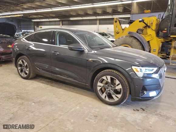 2020 Audi e-tron Sportback Premium Plus with VIN WA12ABGE1LB036124, listed as a Copart auction lot 49751064 with 46,880 mi miles. Bid and sale history available at carsss.com. Image 4.