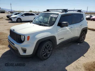 2021 Jeep Renegade Islander z VIN ZACNJDBB7MPN25465, wystawiony jako Copart lot #50054195 z przebiegiem 98 075 mil mil oraz Szkoda całkowita • Salvage title. Historia ofert i sprzedaży dostępna na DreamBid. Obrazek 1.