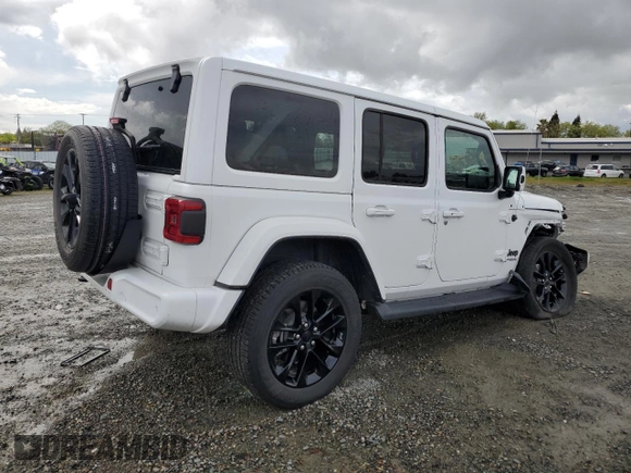 2021 Jeep Wrangler Unlimited Sahara with VIN 1C4HJXEG1MW504154, listed as a Copart auction lot 51131825 with 29,146 mi miles and Salvage title. Bid and sale history available at DreamBid. Image 3.