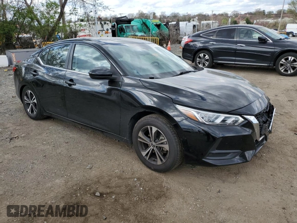 2021 Nissan Sentra SV with VIN 3N1AB8CV5MY256492, listed as a Copart auction lot 51407965 with 58,153 mi miles and Salvage title. Bid and sale history available at DreamBid. Image 4.