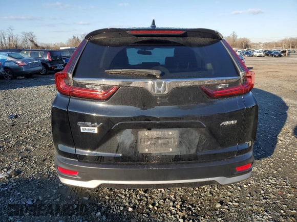 2021 Honda CR-V EX-L with VIN 2HKRW2H88MH664115, listed as a Copart auction lot 84248464 with 104,509 mi miles and Salvage Title. Bid and sale history available at carsss.com. Image 6.