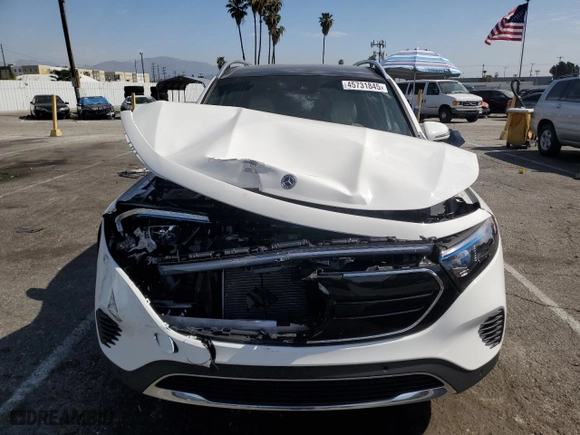 2023 Mercedes-Benz EQB with VIN W1N9M0KB7PN068781, listed as a Copart auction lot 45731845 with 16,268 mi miles and Salvage Title. Bid and sale history available at carsss.com. Image 5.
