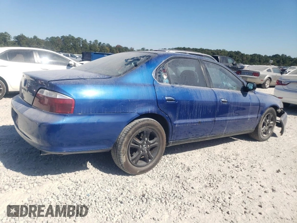 2003 Acura TL with VIN 19UUA56643A064419, listed as a Copart auction lot 76987394 with 254,162 mi miles and Salvage Title. Bid and sale history available at carsss.com. Image 3.