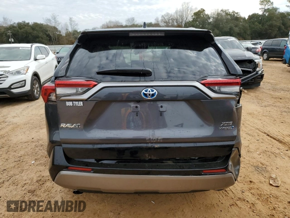 2024 Toyota RAV4 Hybrid XSE with VIN 2T3E6RFV3RW067034, listed as a Copart auction lot 43645055 with 0 mi miles and Salvage Title. Bid and sale history available at carsss.com. Image 6.