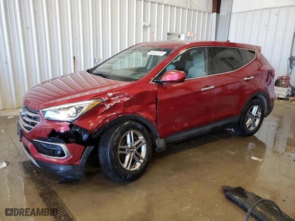 2017 Hyundai Santa Fe Sport 2.4L with VIN 5XYZT3LB8HG435285, listed as a Copart auction lot 48628725 with NaN miles and Non Repairable. Bid and sale history available at carsss.com. Image 1.