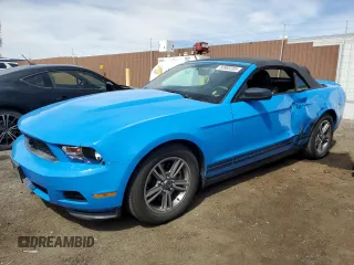 2011 Ford Mustang V6 with VIN 1ZVBP8EM1B5109049, listed as a Copart auction lot 50983205 with 96,485 mi miles and Salvage Title. Bid and sale history available at carsss.com. Image 1.