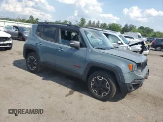 2017 Jeep Renegade Trailhawk z VIN ZACCJBCB3HPG29440, wystawiony jako Copart lot #62391755 z przebiegiem 100 707 mil mil oraz Szkoda całkowita • Salvage title. Historia ofert i sprzedaży dostępna na DreamBid. Obrazek 4.