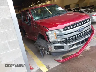 2019 Ford F-150 XL with VIN 1FTFX1E46KKC60997, listed as a IAAI auction lot 42147634 with 99,878 mi miles and . Bid and sale history available at DreamBid. Image 1.