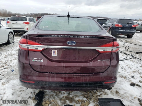 2018 Ford Fusion Energi Titanium with VIN 3FA6P0SU9JR217642, listed as a Copart auction lot 86754334 with 126,071 mi miles and Clean Title. Bid and sale history available at carsss.com. Image 6.