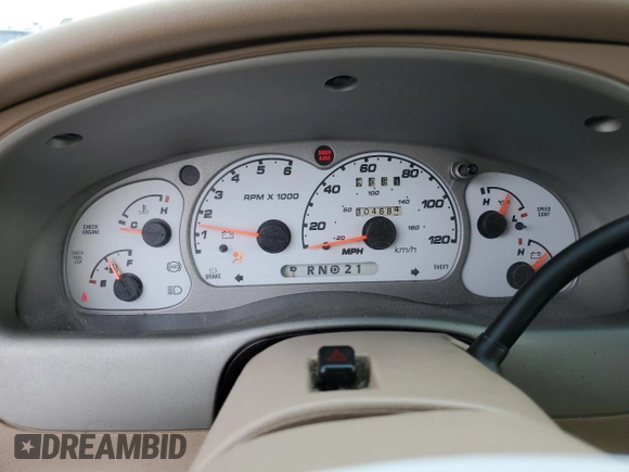 2002 Ford Explorer Sport Value with VIN 1FMYU60EX2UC31677, listed as a Copart auction lot 46415785 with 104,684 mi miles and Salvage title. Bid and sale history available at DreamBid. Image 9.