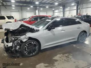 2022 Kia K5 GT-Line with VIN 5XXG64J28NG117111, listed as a Copart auction lot 87694545 with 37,406 mi miles and Salvage Title. Bid and sale history available at carsss.com. Image 1.