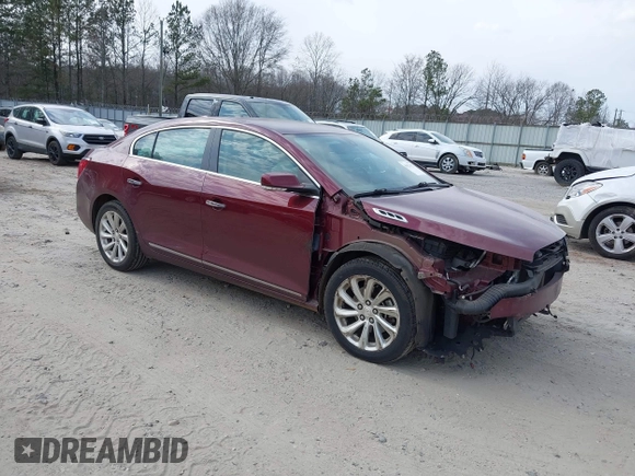2015 Buick LaCrosse Leather with VIN 1G4GB5G36FF343550, listed as a IAAI auction lot 41623472 with 166,912 mi miles and . Bid and sale history available at DreamBid. Image 1.