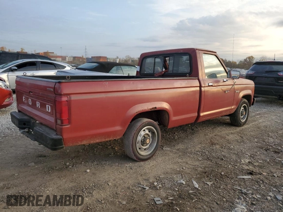 1986 Ford Ranger with VIN 1FTCR10T8GUC40869, listed as a Copart auction lot 77768834 with 53,848 mi miles and Salvage Title. Bid and sale history available at DreamBid. Image 3.