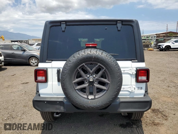 2025 Jeep Wrangler Sport S with VIN 1C4PJXDN0SW500962, listed as a Copart auction lot 51176895 with 4,624 mi miles and Clean title. Bid and sale history available at DreamBid. Image 6.