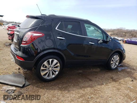 2018 Buick Encore Preferred with VIN KL4CJASB7JB709054, listed as a Copart auction lot 52828985 with 43,227 mi miles and Salvage Title. Bid and sale history available at DreamBid. Image 3.
