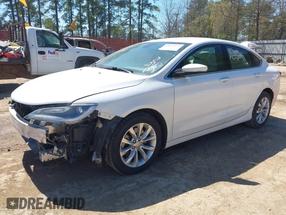 2015 Chrysler 200 C with VIN 1C3CCCCG1FN517290, listed as a IAAI auction lot 41813375 with 91,131 mi miles and . Bid and sale history available at DreamBid. Image 2.