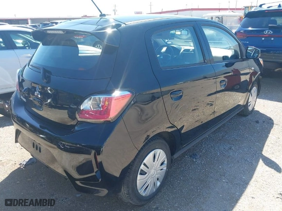 2024 Mitsubishi Mirage ES with VIN ML32AUHJ8RH021934, listed as a IAAI auction lot 42067963 with 12,995 mi miles. Bid and sale history available at carsss.com. Image 4.