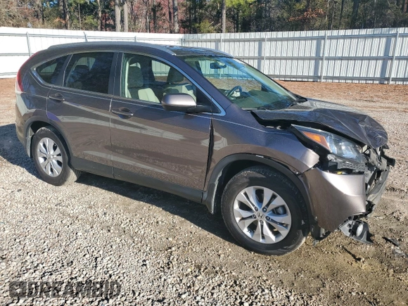 2012 Honda CR-V EX-L with VIN 5J6RM3H74CL003978, listed as a Copart auction lot 49239565 with 36,316 mi miles and Salvage Title. Bid and sale history available at carsss.com. Image 4.